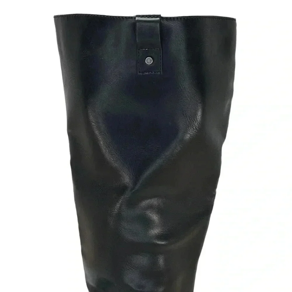 Madden Girl McKenzie Faux Leather Knee High Wide Calf Womens Boots Size 5M - Picture 8 of 10